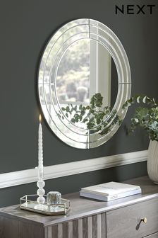 Clear Bevel Round Wall Mirror (C40665) | €179
