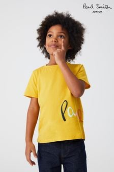 Paul Smith Junior Boys Short Sleeve Signature T-Shirt (C40698) | $83