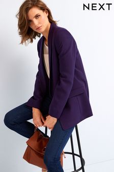 Purple Relaxed Soft Crépe Blazer (C40873) | AED133