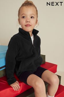 Noir - Veste en polaire zippée avec poches (3-16 ans) (C41124) | €12 - €19