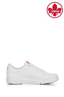 Rieker Womens White Evolution Lace-up Trainers (C41161) | ₪ 349