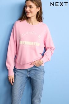 Pink Salcombe Bay Graphic Sweatshirt (C41181) | €34.50