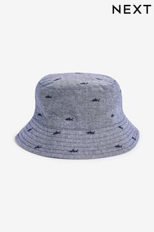 Chambray Shark Bucket Hat (3mths-10yrs) (C41741) | 25 zł - 30 zł