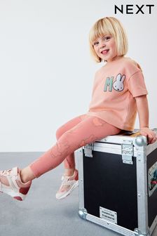 Rosa - T-Shirt und Leggings im Set (3 Monate bis 7 Jahre) (C42143) | 12 € - 16 €