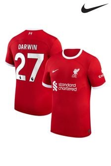 Nike Red Darwin - 27 Liverpool FC Stadium 23/24 Home Football Shirt (C42200) | €130