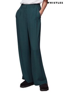 Whistles Green Lizzie Vertical Dash Trousers (C42301) | €65