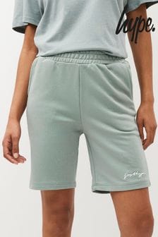 Hype Womens Green Scribble Shorts (C42374) | €25