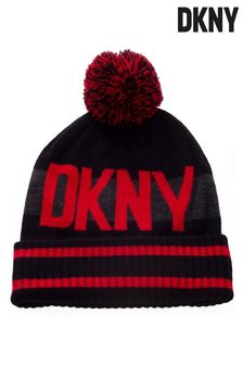 DKNY Sports Westport Black Bobble Hat (C42398) | $36