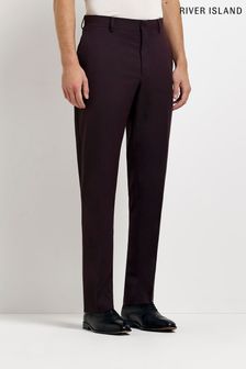 River Island Red Burg Twill Trousers (C42436) | 34 €