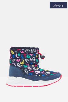 Joules Junior Blue Winter Boots With Toggle Fastening (C42687) | €25