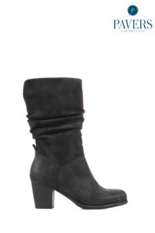 Pavers Slouch Black Boots (C42738) | 60 €