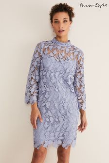 Phase Eight Verity Kleid mit Blumenspitze, Blau (C42858) | 113 €