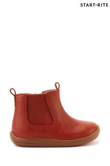 Start Rite Avenue Red Leather Zip Up Chelsea Boots (C42879) | 1,685 UAH
