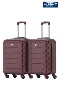 Flight Knight Ryanair Priority 4 Wheel ABS Hard Case Cabin Carry On Suitcase 55x40x20cm  Set Of 2 (C42995) | 445 QAR