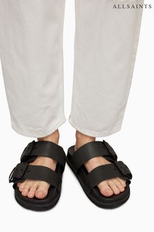 AllSaints Black Sian Sandals (C43102) | MYR 834