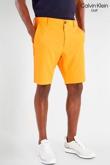 Pomarańczowe szorty Calvin Klein Golf Bullet o regularnym kroju ze stretchem (C43162) | 157 zł