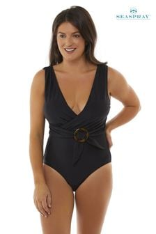 Seaspray Marilyn Plunge Wrap Swimsuit (C43298) | ₪ 359
