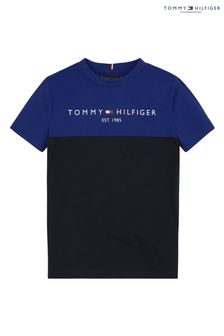 Tommy Hilfiger Blue Essential Colourblock T-Shirt (C43455) | $41 - $49