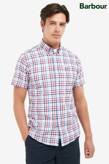 Barbour® Red Kinson Short Sleeve Gingham Check Shirt (C43571) | 43 €