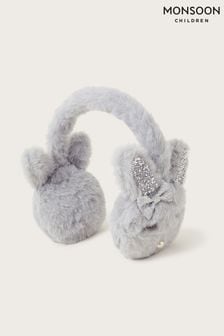 Monsoon Grey Bunny Ear Muffs (C43599) | AED85