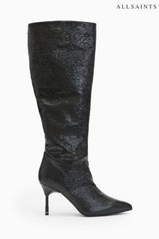 AllSaints Nori Shimmer Black Boots (C43967) | 427 €
