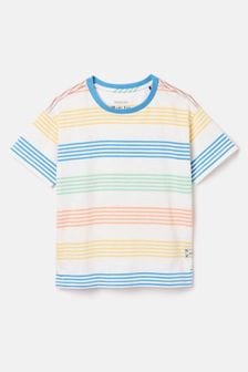 Joules Laundered Stripe Multi Short Sleeve T-Shirt (C44141) | OMR7 - OMR8