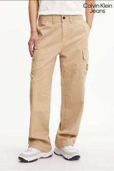 Calvin Klein Jeans Cargohose mit Aufnäher, Natur (C44170) | 92 €