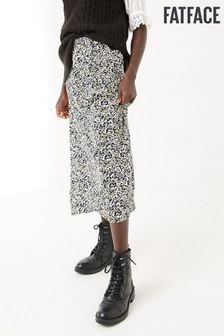 FatFace Marley Mono Floral Black Midi Skirt (C44398) | €60