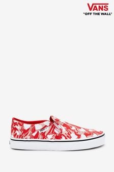 Vans Asher Womens Red Marble Hearts Trainers (C44551) | 77 €