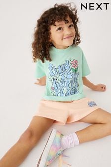 Mint Green T-Shirt and Shorts Set (3-16yrs) (C44731) | €18 - €23