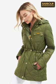 Barbour® International Khaki Green Avalon Quilted Jacket (C44856) | 142 €