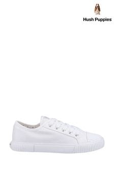 Hush Puppies White Brooke Canvas Trainers (C44932) | 69 €