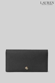 Black - Lauren Ralph Lauren Slim Leather Logo Purse (C44954) | kr1 968