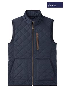 Joules Blue Halesworth Quilted Fleece Lined Gilet (C45135) | 108 €