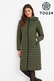 Tog 24 Green Oldstead Long Padded Coat (C45222) | AED444