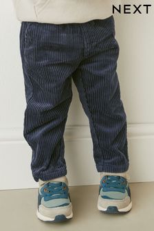 Indigo modra - Rebraste hlače (3 mesecev–7 let) (C45252) | €15 - €18