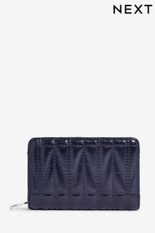 Navy Blue Quilted Midi Purse (C45292) | CA$38