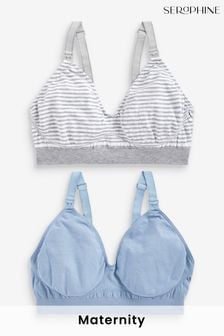 Seraphine Blue Maternity And Nursing Seamless Bamboo Bras 2 Pack (C45320) | 60 €