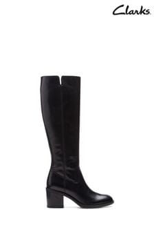 Clarks Black Leather Valvestino Hi Boots (C45642) | 242 €