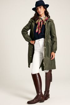 Grün - Joules Holkham Verstaubarer, bedruckter Regenmantel (C45761) | 107 €