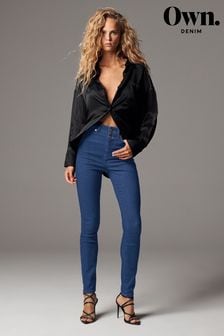 Own 70s Blue Ultra High Rise Skinny Jeans (C45914) | €70