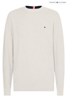 Tommy Hilfiger pulover z okroglim ovratnikom in prekrižanimi strukturami (C46181) | €68