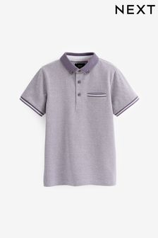 Сиренево-фиолетовый - Рубашка поло с короткими рукавами (3-16 лет) (C46201) | €11 - €16