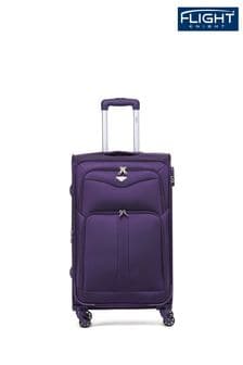 紫色 - Flight Knight中號軟身輕便託運4輪行李箱 (C46235) | NT$2,800