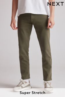 Зеленый хаки - Ультрастретчевые джинсы узкого кроя Ultimate Comfort (C46574) | €16