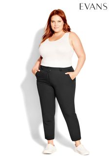 Naples Tapered Black Trousers (C46596) | €35