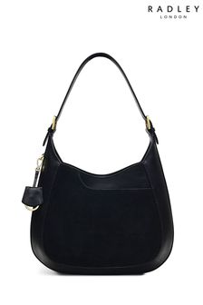 Radley London Black Pockets 2.0 Suede Large Open-Top Shoulder Bag (C46844) | OMR129