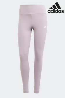 Пурпурный - Леггинсы с завышенной талией и логотипом adidas Sportswear Essentials (C46875) | €32
