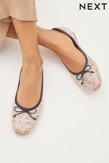 Blue Forever Comfort® Crochet Ballerina Shoes (C46913) | $35