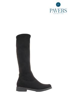Pavers Knee High Sock Black Boots (C46939) | 74 €